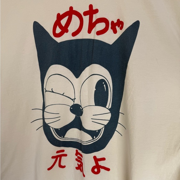 Yarrow Goods Japanese Cat Graphic Tee – Size M - Picture 3 of 4